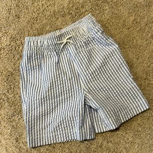 EUC JCrew Crewcuts seersucker swim trunks